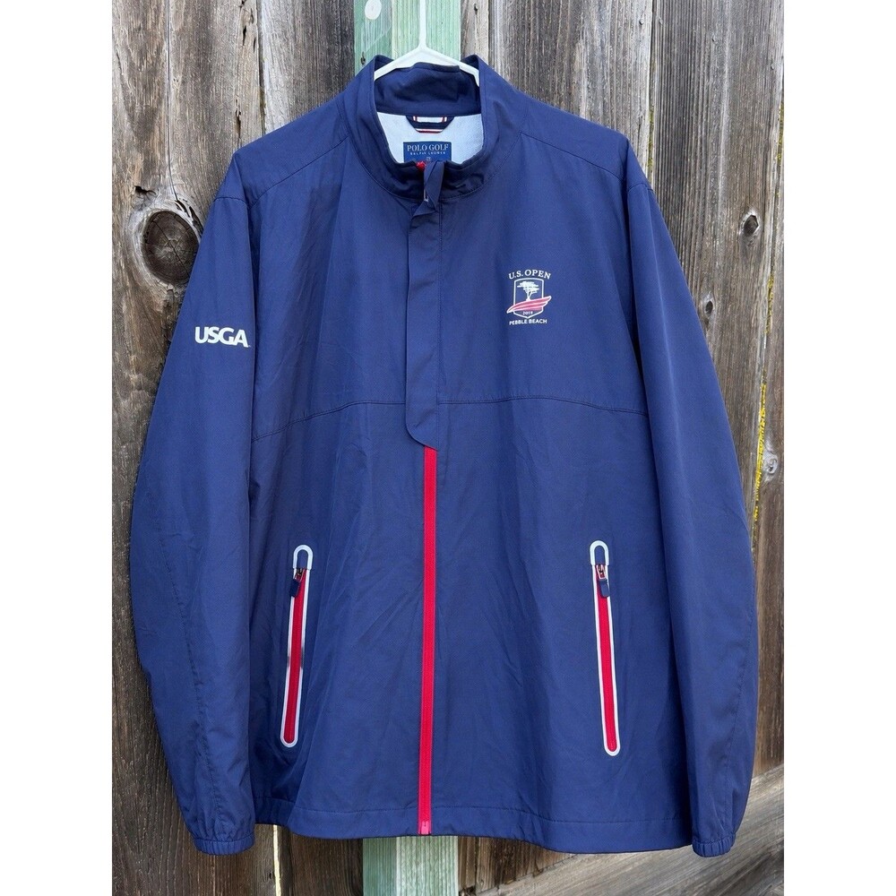2019 US Open Pebble Beach Polo Golf Ralph Lauren Jacket Packable Windbreaker L